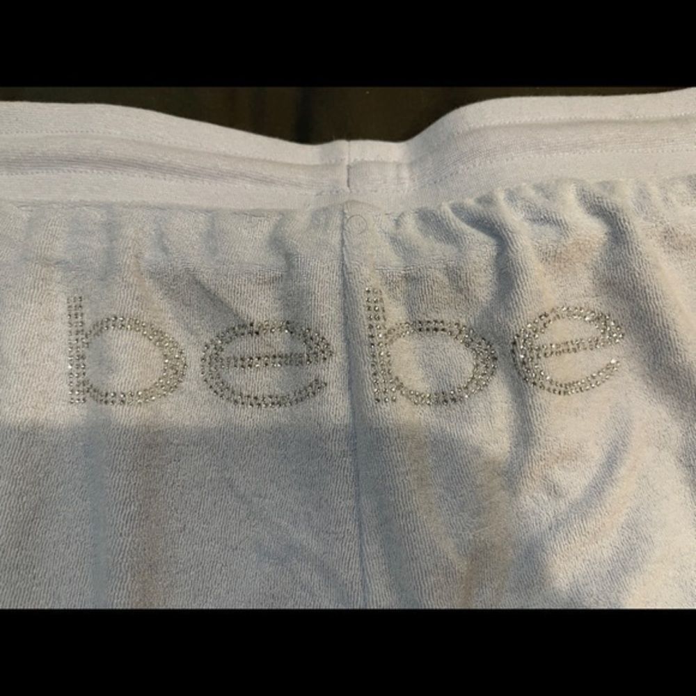 ‎Bebe Terry Booty Shorts with Bling - Picture 2 of 3